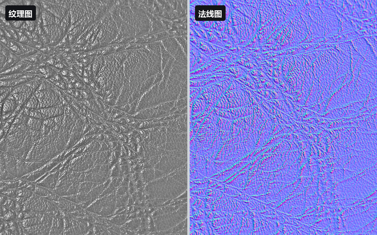 纹理 / 法线图 —— 处理后